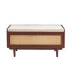 Leon - Hallway Furniture - Walnut and Cane