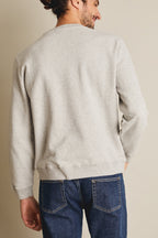 Meleret Grå Sweatshirt - Herre