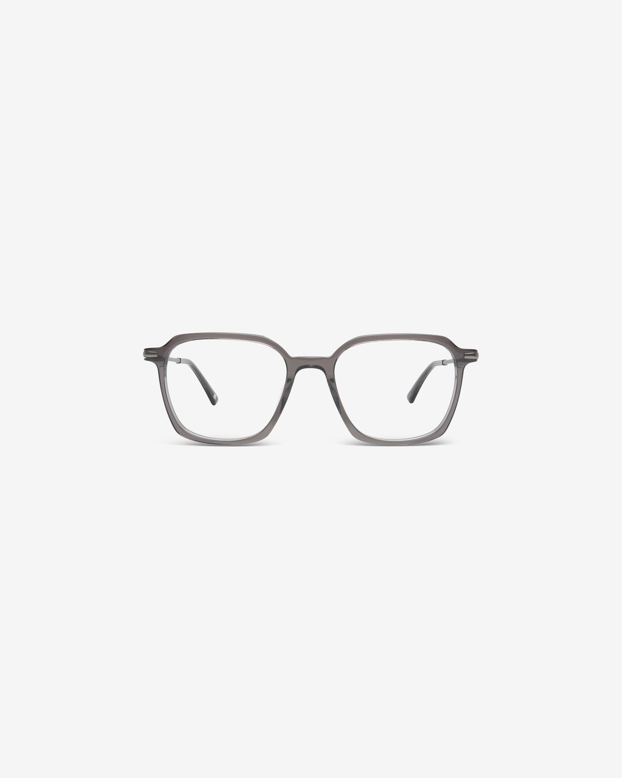 James Gray eyeglasses — rectangular acetate frame, front view