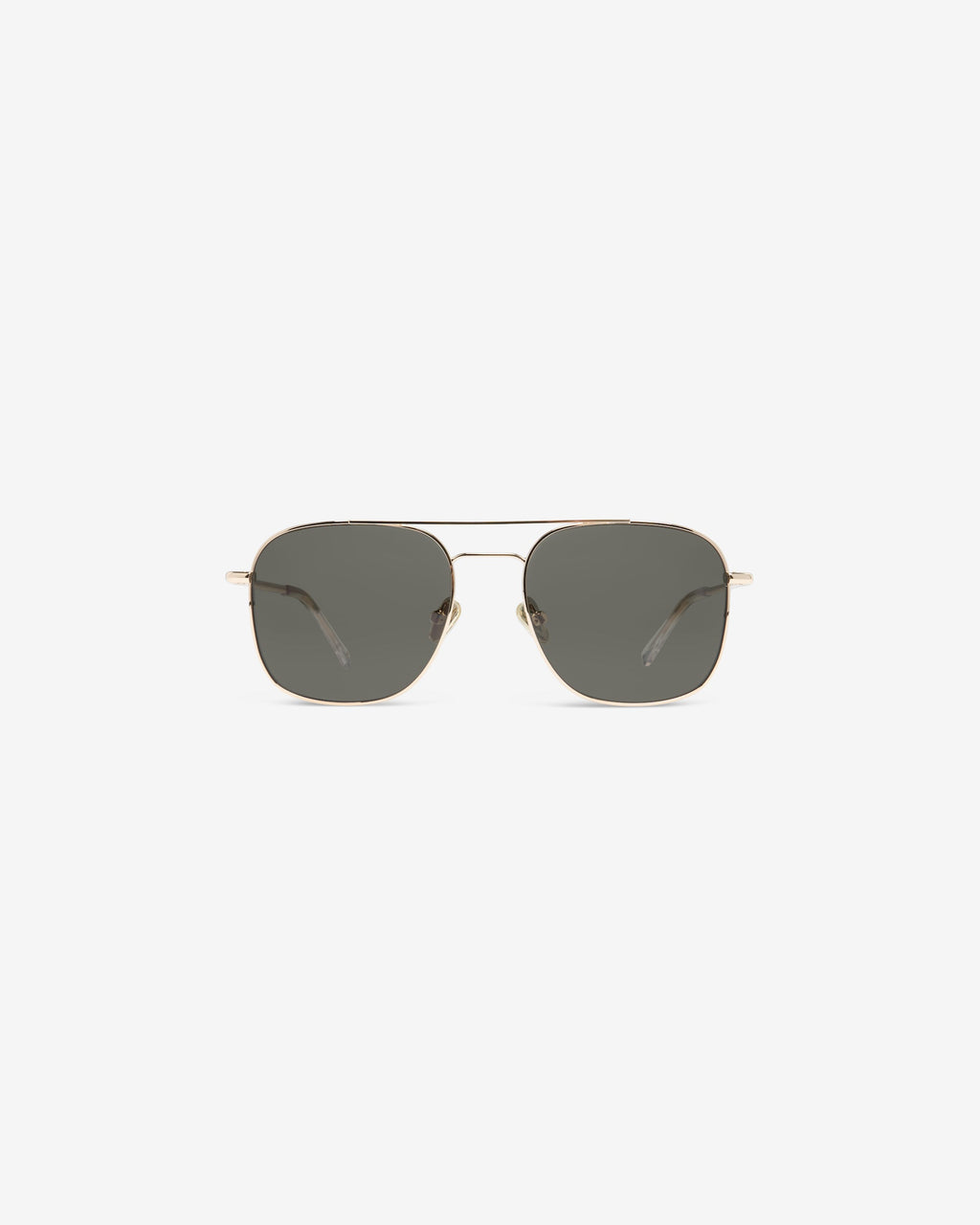 Walter.W Gold sunglasses — aviator metal frame, front view