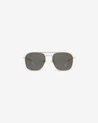 Walter.W Gold sunglasses — aviator metal frame, front view