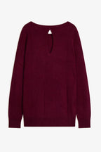Pull Col Bateau Goutte Dos - Leslie - Bordeaux