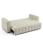Levia – 3-personers lige sovesofa – Beige stof