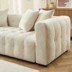 Levia – 3-personers lige sovesofa – Beige stof