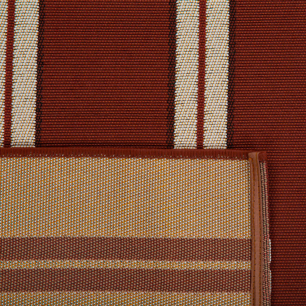 Lido - Tapis D'Extérieur - Polypropylène/Polyester - Marron