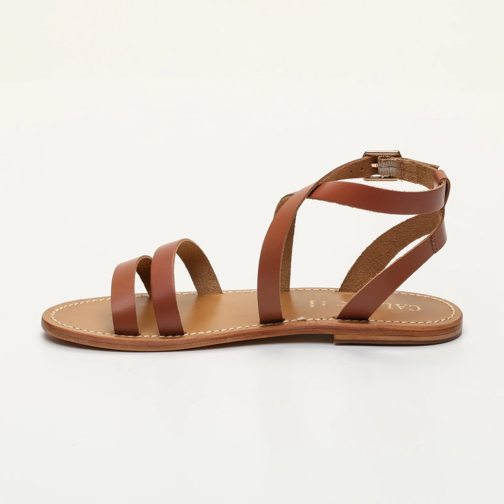Sandalias con eslabones - Marrón