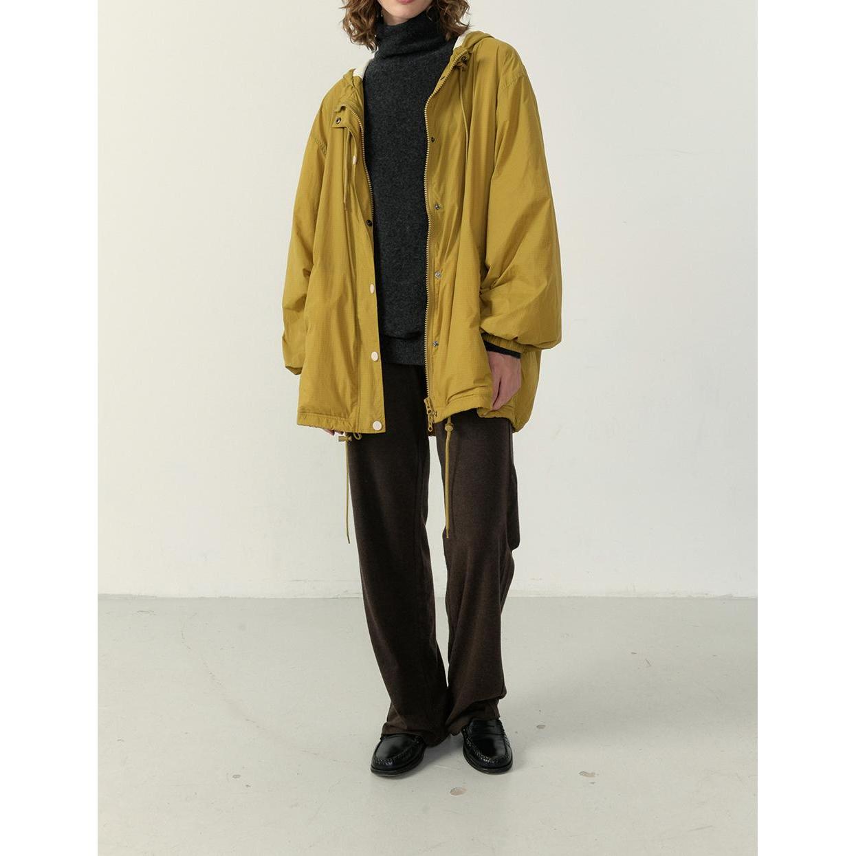 Chaqueta Amplia con Cremallera - Antílope - Mujer