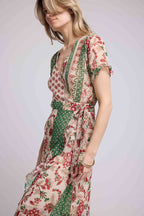 Robe Long Manches Courtes - Vert
