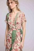 Robe Courte Manches Courtes - Vert