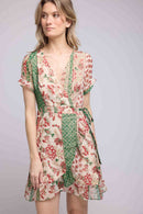 Robe Courte Manches Courtes - Vert