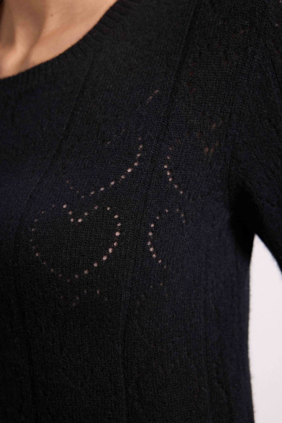 Pull Col Rond Linda - Noir