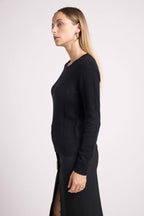 Pull Col Rond Linda - Noir