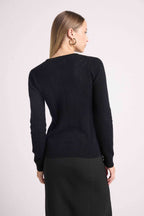 Pull Col Rond Linda - Noir