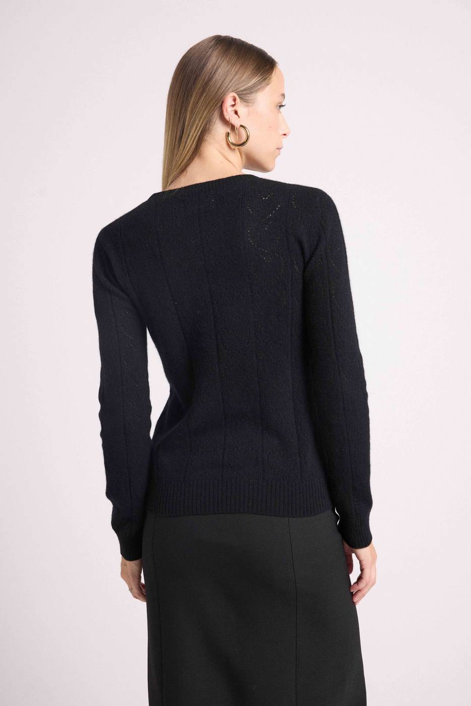Pull Col Rond Linda - Noir