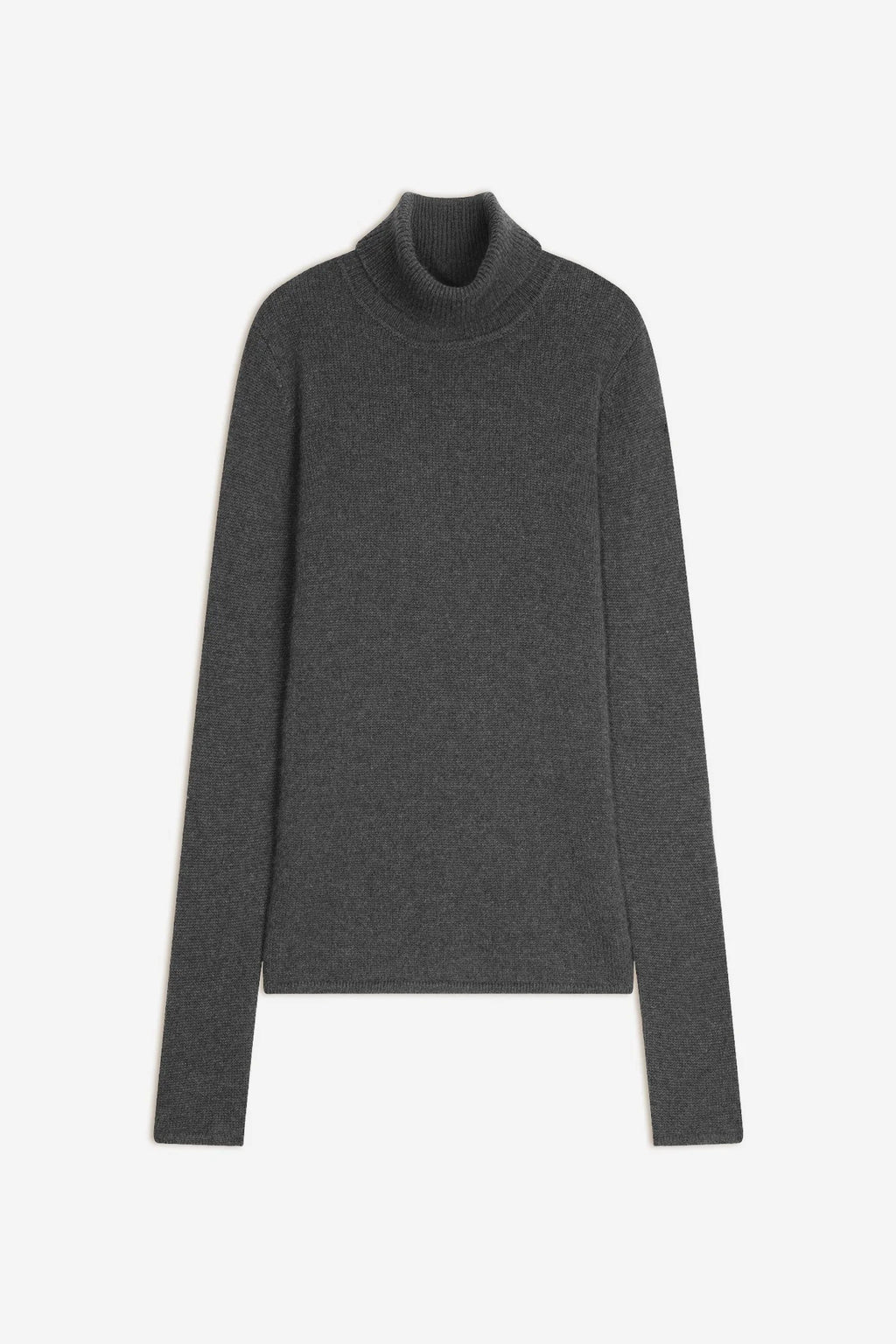 Pull Col Roulé 4 Fils - Linda - Anthracite Chiné