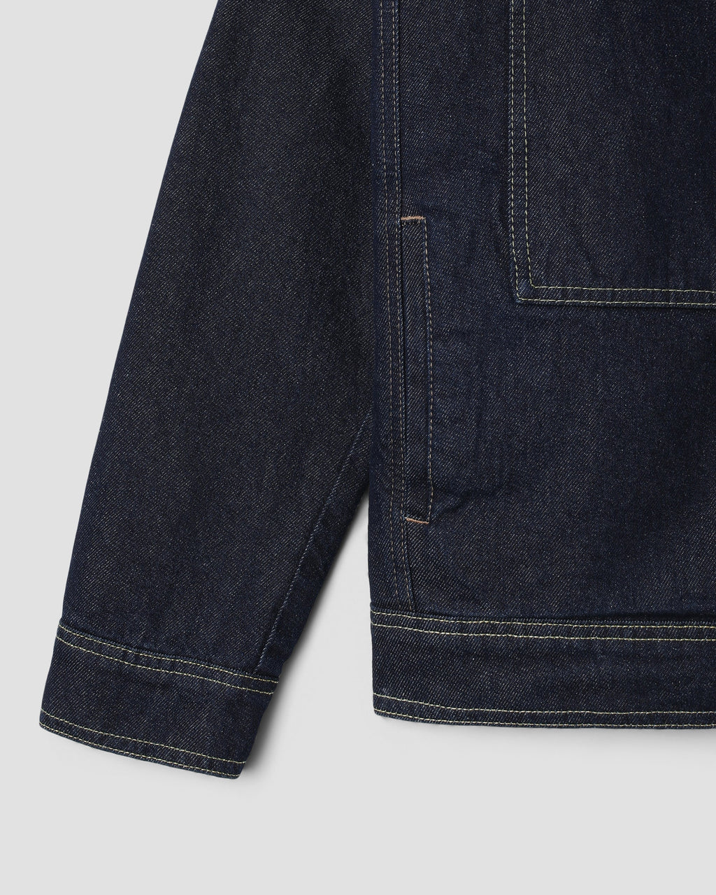 Chaqueta Lined Trucker - Single Rinse Denim