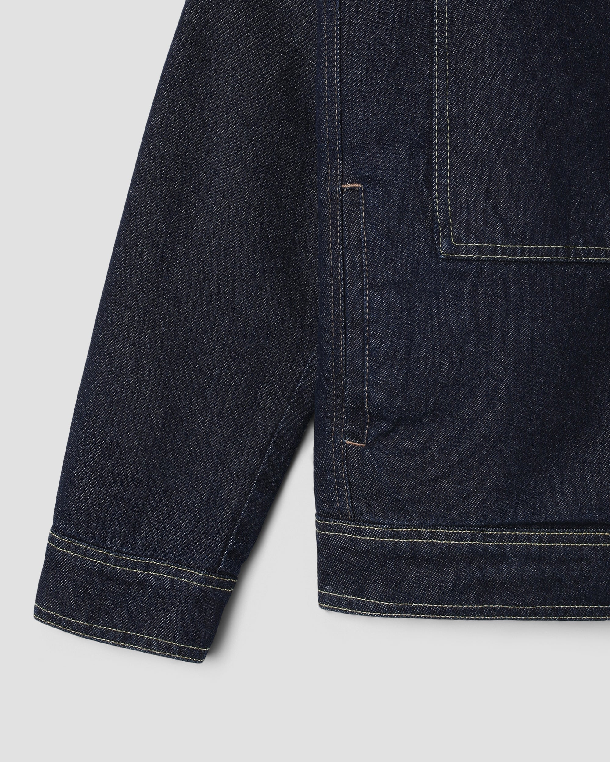 Chaqueta Lined Trucker - Single Rinse Denim