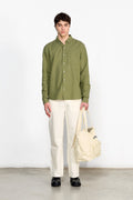 Linneskjorta khaki