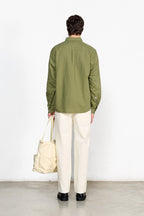 Linneskjorta khaki