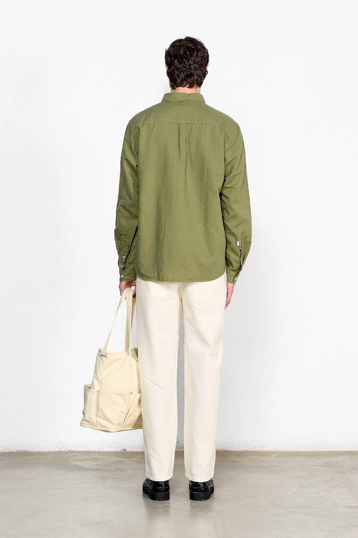 Linneskjorta khaki