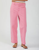 Pantalon Chino Lio - Pink Block - Femme