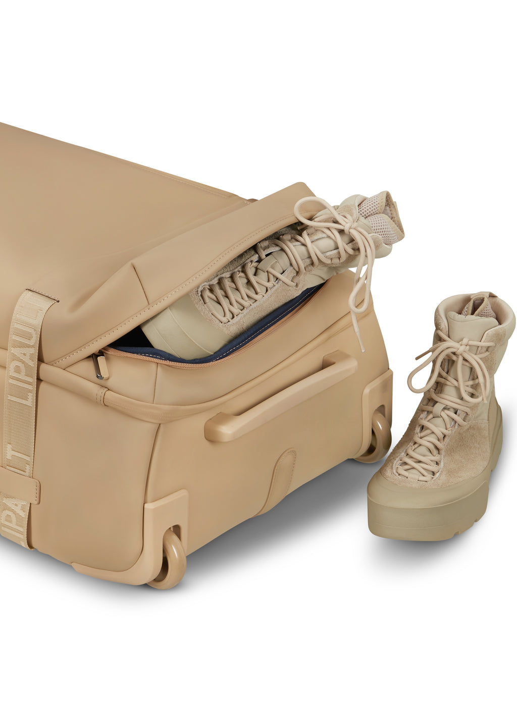 Sac De Voyage À Roulettes Lost In Berlin Exile - Beige