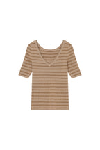 Pullover Lisalou - Gold gestreift