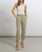 Pantalón Basic Liv Straight Cropped - Honeycomb - Mujer