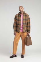 Chaqueta Patchwork De Lana Vardin - Marrón - Hombre