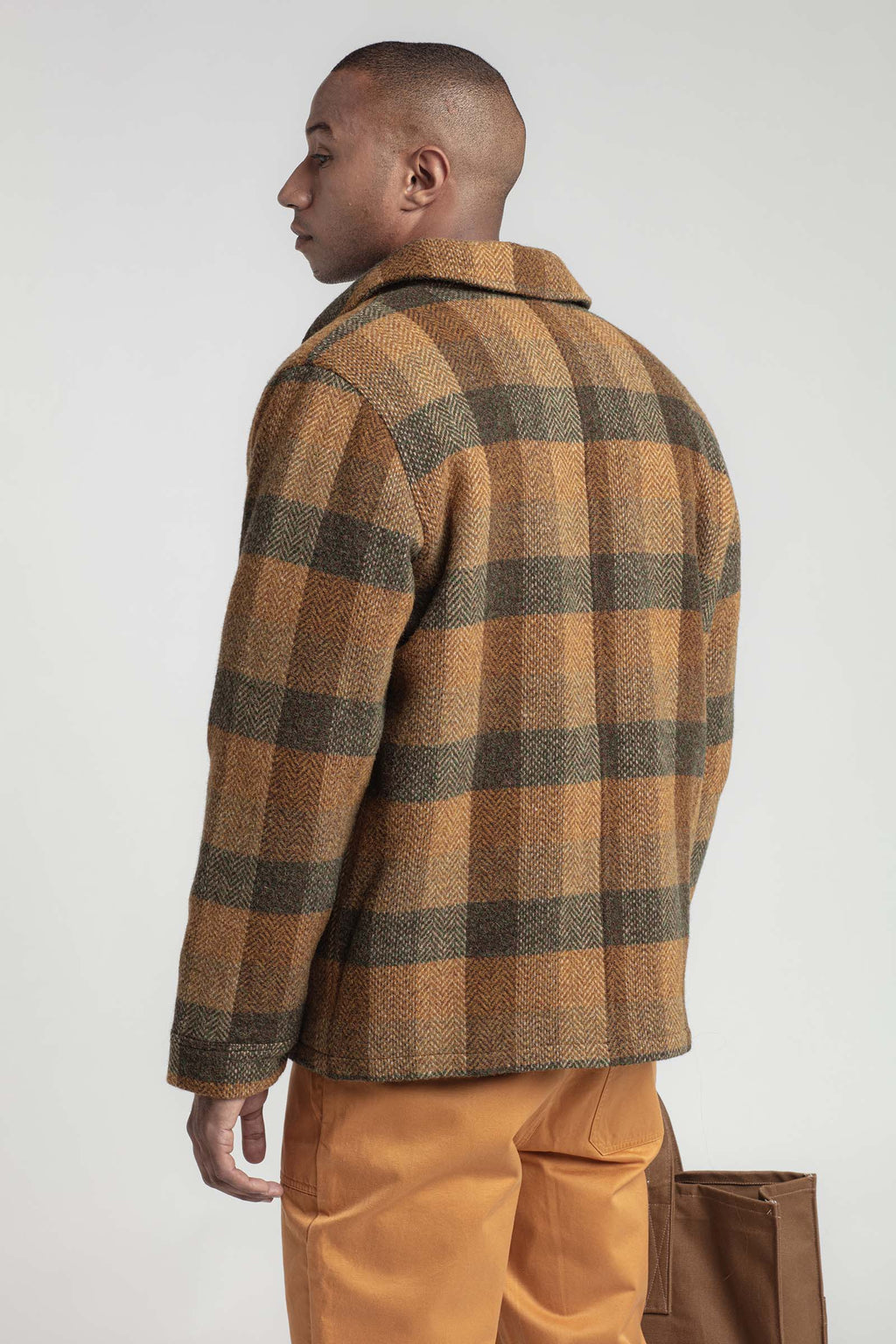 Chaqueta Patchwork De Lana Vardin - Marrón - Hombre
