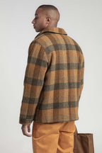 Chaqueta Patchwork De Lana Vardin - Marrón - Hombre