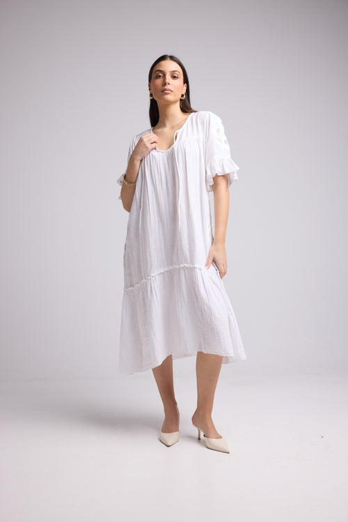 Robe Midi - Lola - Blanc