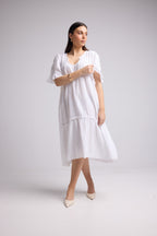 Robe Midi - Lola - Blanc