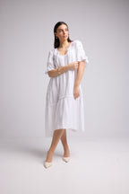 Robe Midi - Lola - Blanc