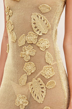 Vestido de playa Pemma - Dorado