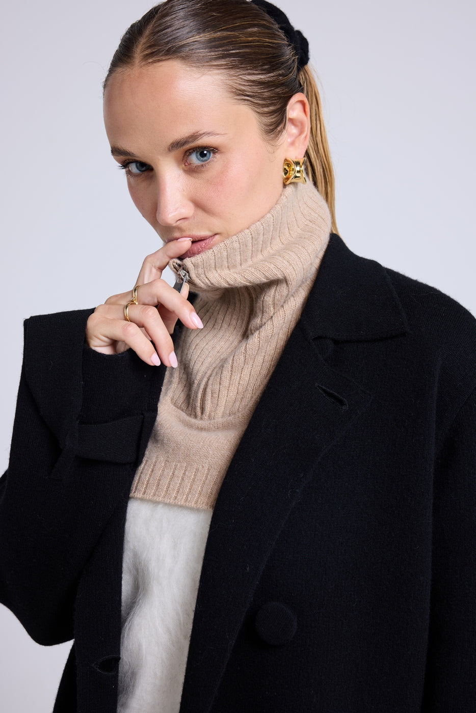 Collo camionista Louise - Beige crema - Unisex
