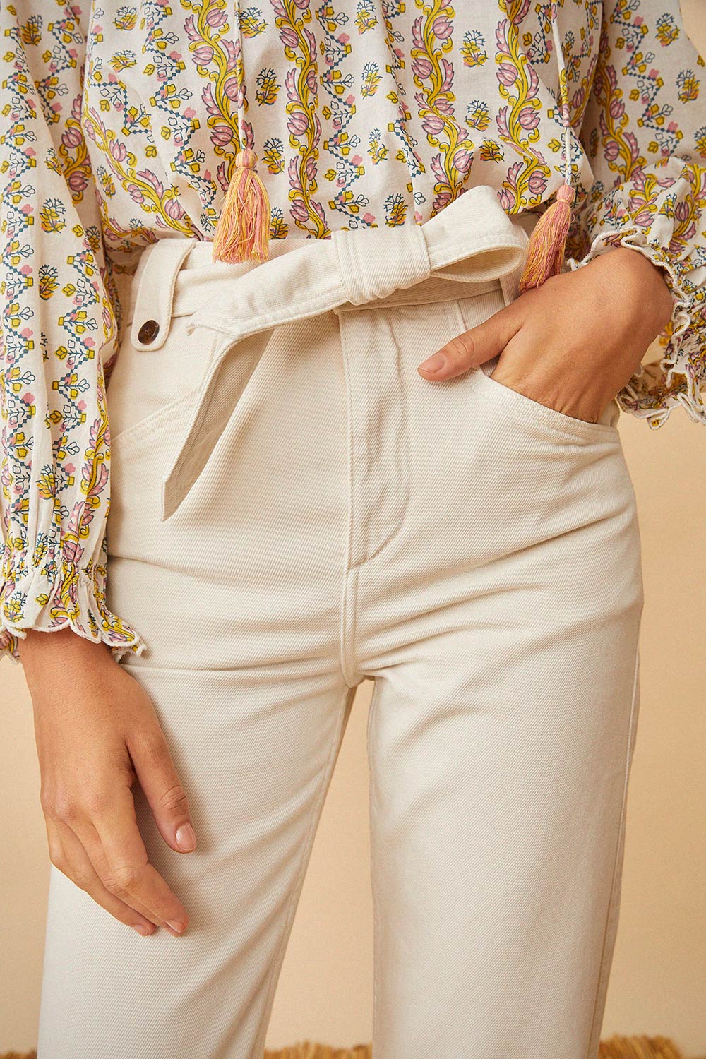 Louisiane Trousers - Cream