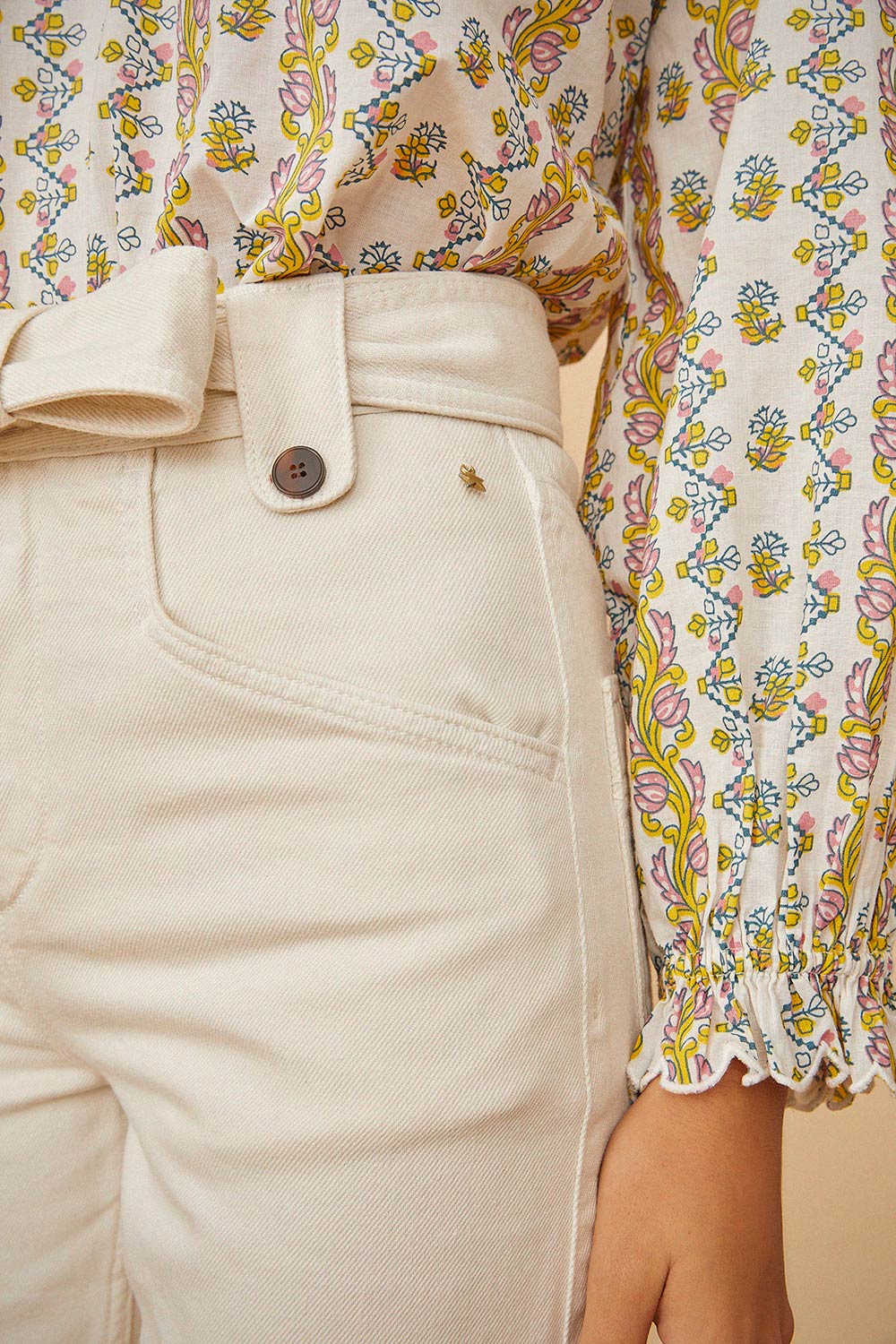 Louisiane Trousers - Cream