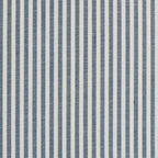 Louison - Cabecero de Cama - Tejido de Lino a Rayas - Blanco y Azul