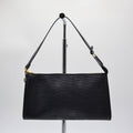 Pochette Louis Vuitton Accessoires Cuir Épi Noir