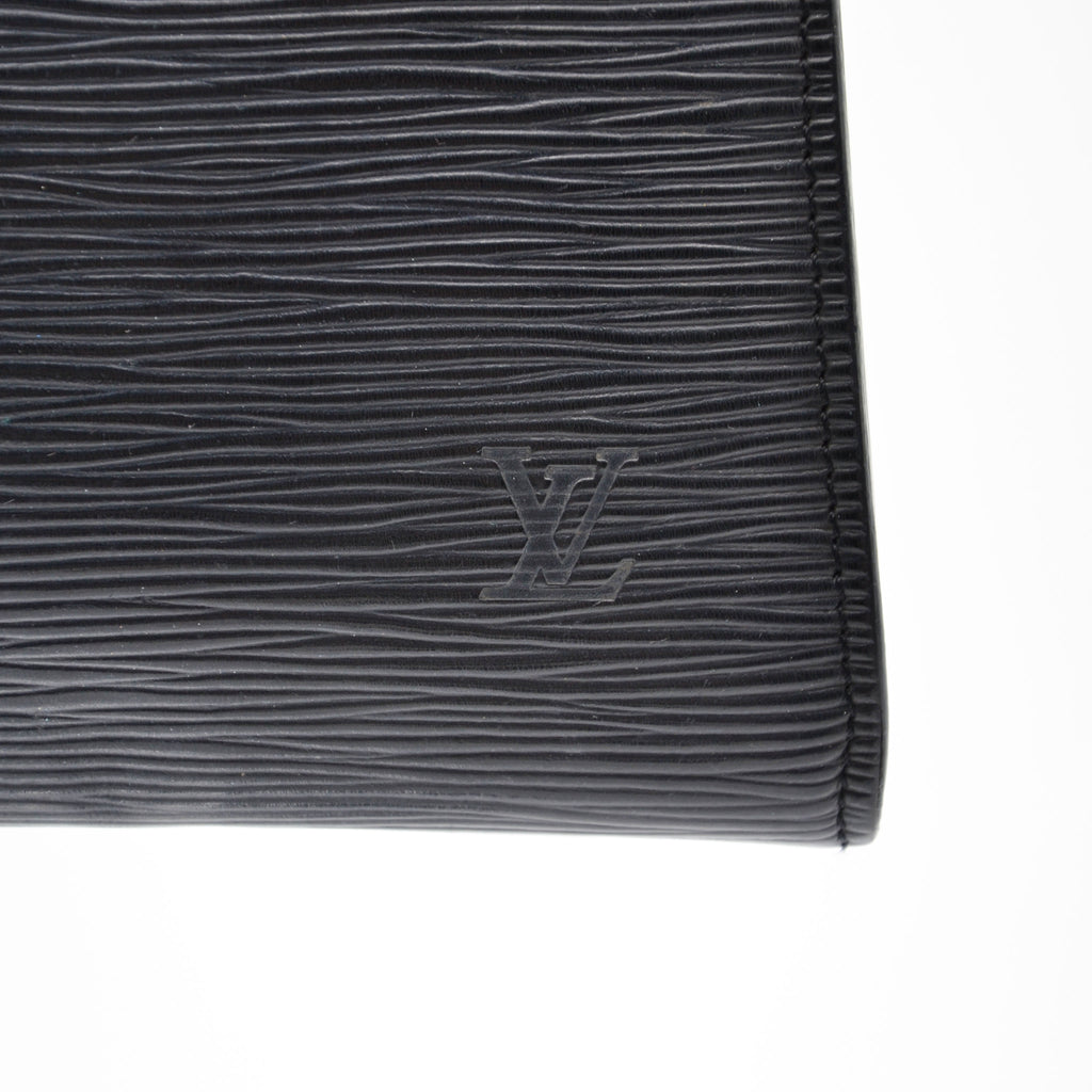 Pochette Louis Vuitton Accessoires Cuir Épi Noir