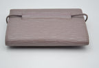 Portefeuille Louis Vuitton Trifold Cuir Épi Lilas