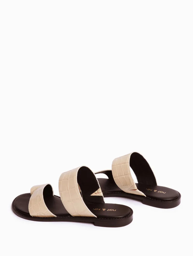 Sandalias Lovas Croc Ivoire