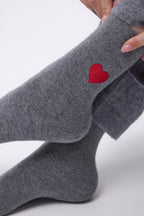 Unisex-Socken mit Herz Love – Dunkelgrau – Unisex