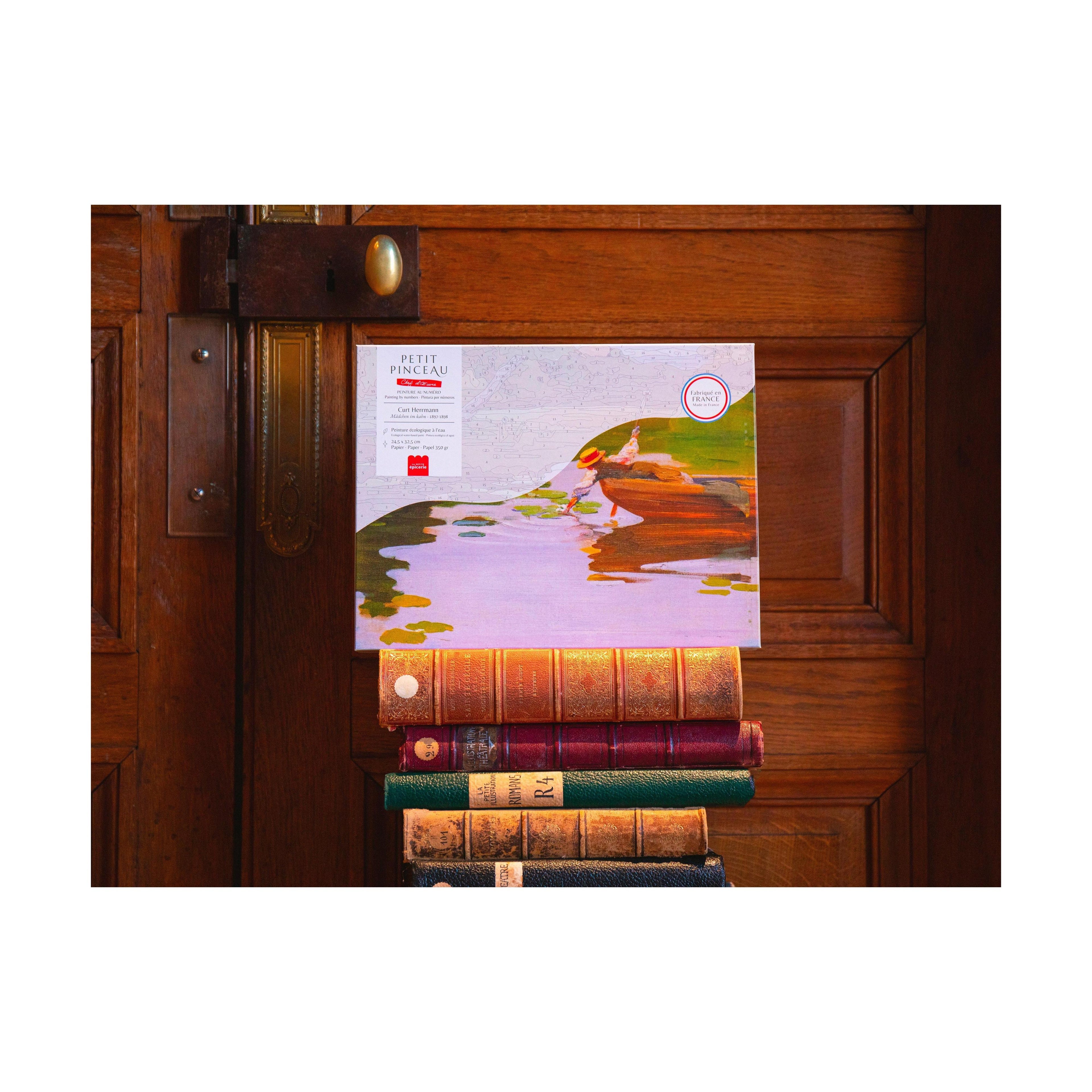 Paint By Number Box - Small Brush - Mâdchen Im Kahn, Curt Herrmann