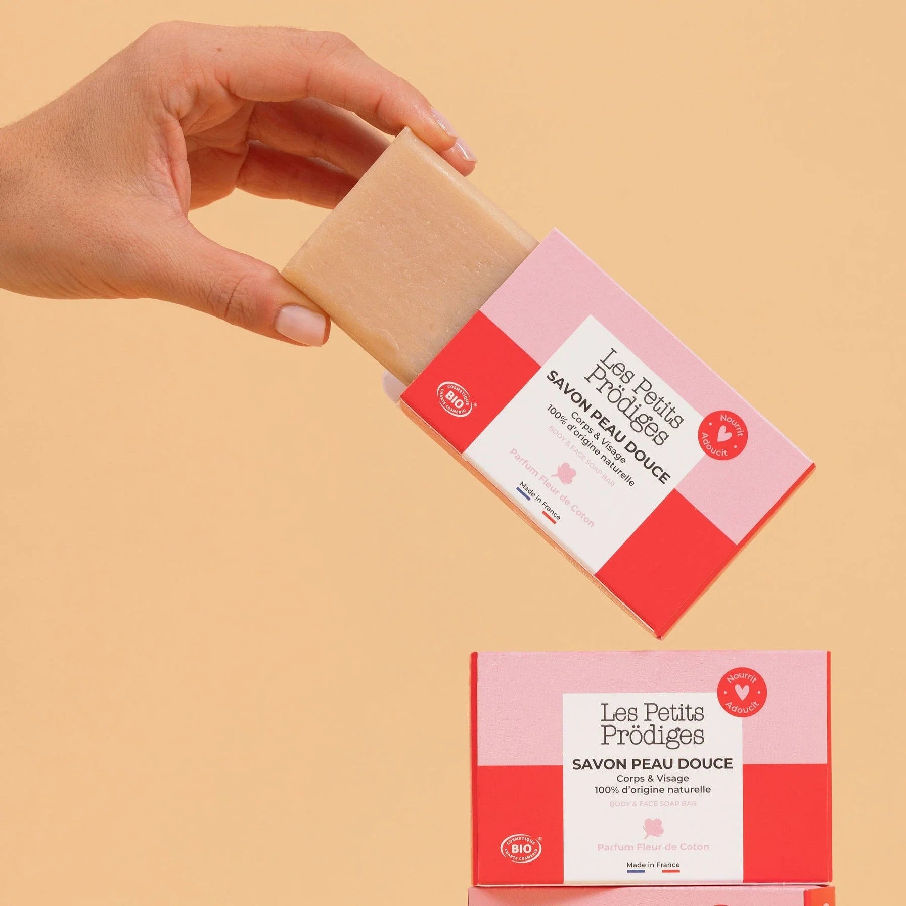 Soft skin soap for face & body certified ORGANIC