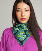 Square Scarf - Split Navy