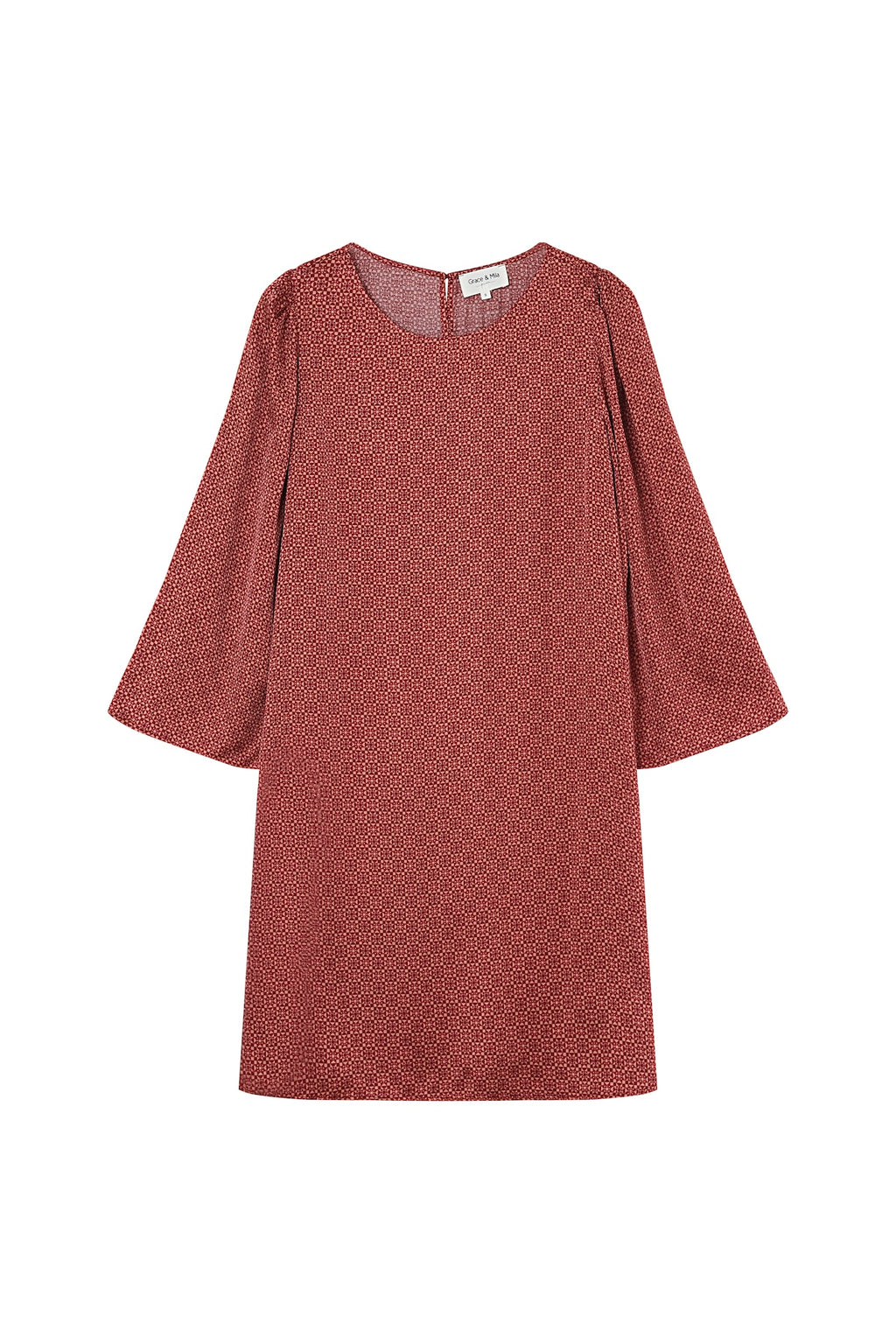 Kurzes Kleid Lucie - Terracotta