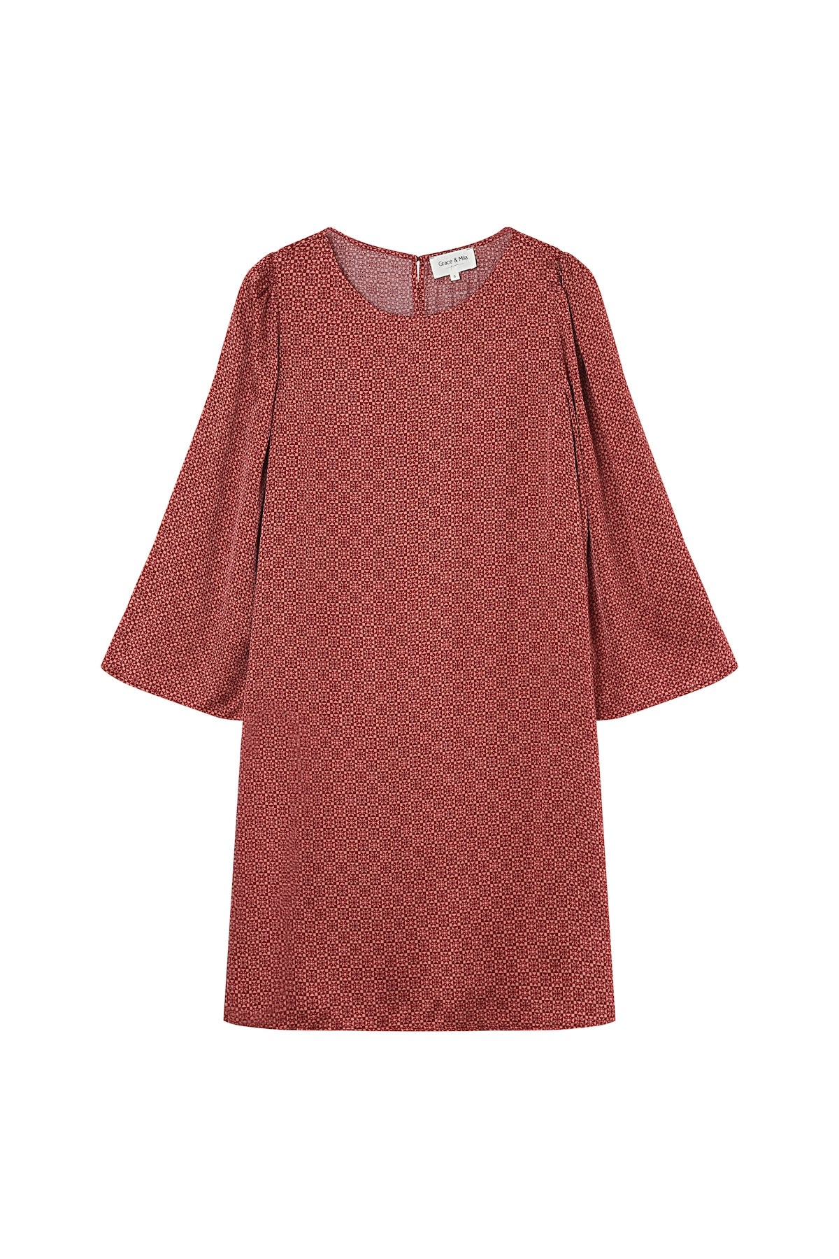Kurzes Kleid Lucie - Terracotta