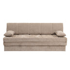 Luma – 3-Sitzer-Schlafsofa – Brauner Chenille-Stoff